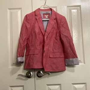 J. Crew Red Blazer Classic Tailored Design